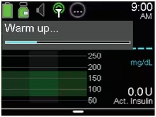 Sensor warm up